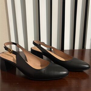 Cole Haan Black Slingback Heels